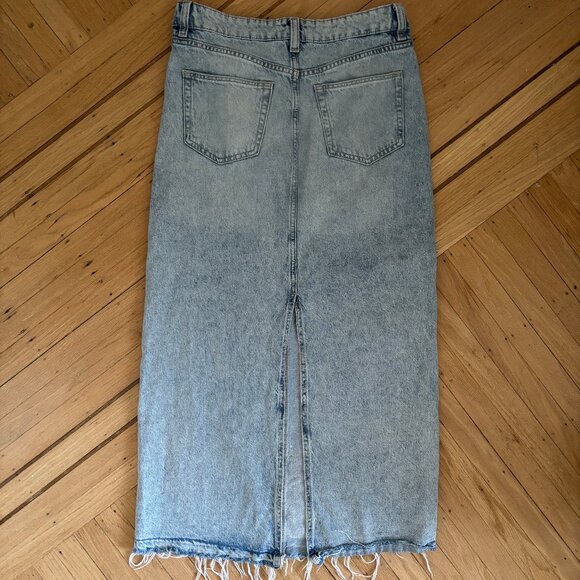 Divided Long Denim Maxi Skirt - Picture 6 of 8
